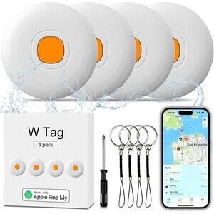 Air Tracker Air 4 Pack Tag Tracker Tag,IP68 Waterproof Smart Tag